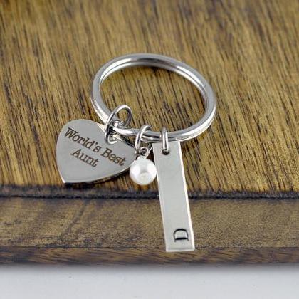 Personalized Keychain For Aunt, Aunt Keychain,..