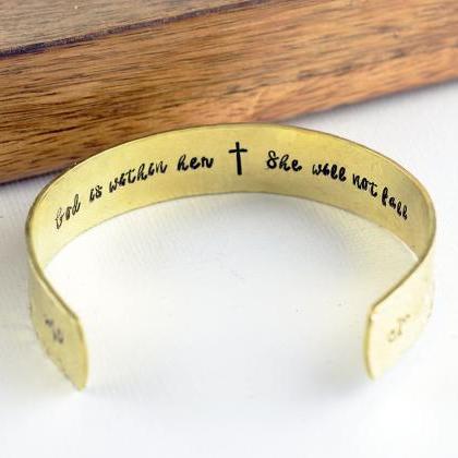 Scripture Jewelry For Women, Psalm 46:5, God Is..