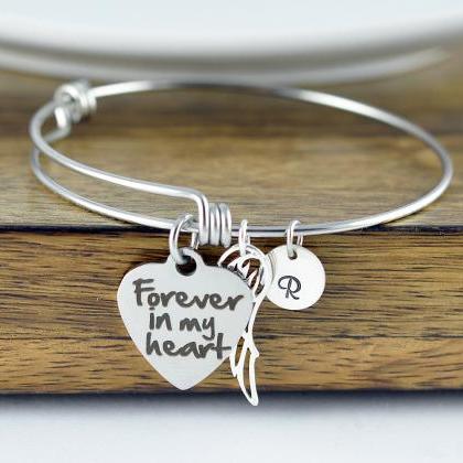 Forever In My Heart, Personalized Bracelet,..