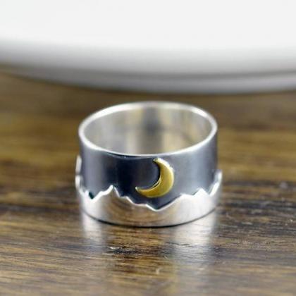 Sterling Silver Mountain Ring - Mou..