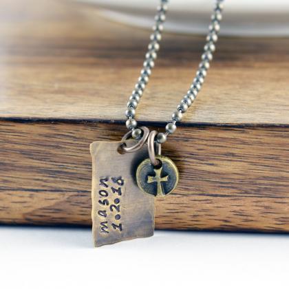 Dads Necklace, Gift For Dad, Personalized Gift For..