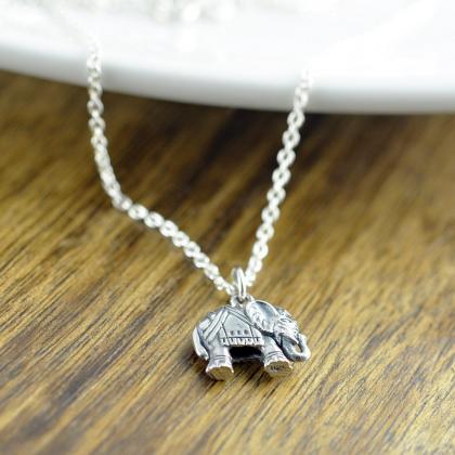 Elephant Necklace - Elephant Jewelry - Elephant..