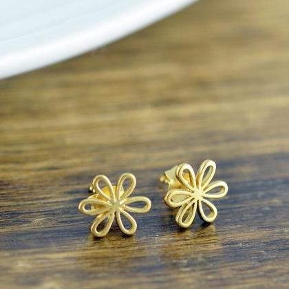daisy earrings - flower earrings - ..