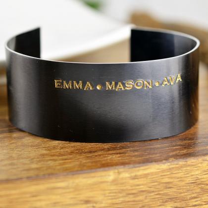 Personalized Fathers Day, Mens Cuff Bracelet,..
