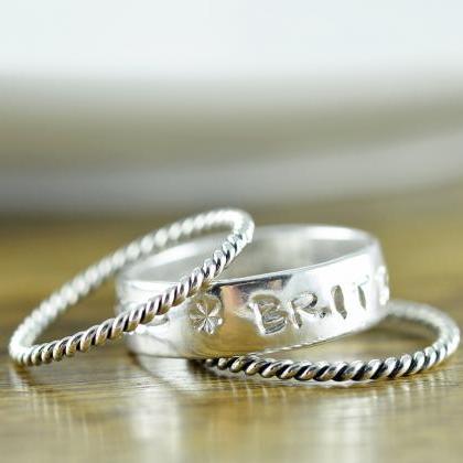 Stackable Mothers Ring - Sterling S..