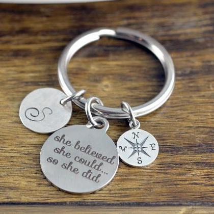She Believed, Graduation Gift, Personalized..
