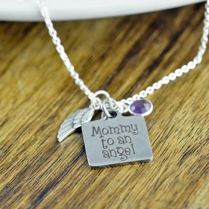 Mommy To An Angel Necklace, Child Loss,..