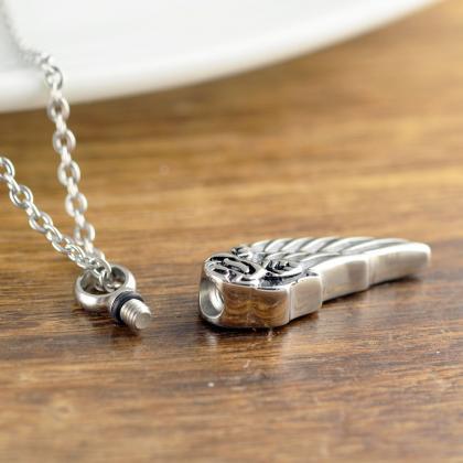 Personalized Memorial Keychain, Angel Wing..