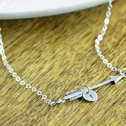 Arrow Necklace - Arrow Jewelry - Sterling Silver..