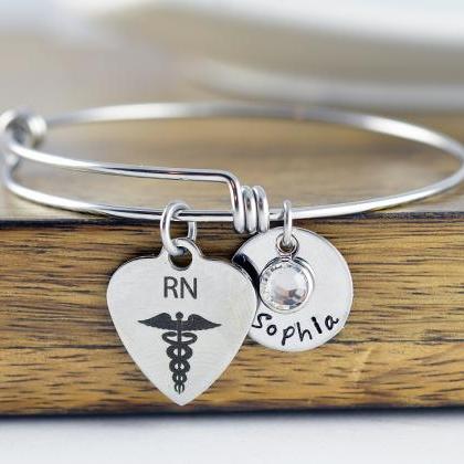 Nurse Gift - Gift For Nurse - Name Bracelet -..