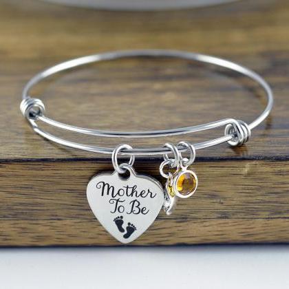 Mother To Be, Mother To Be Gift, Bangle Charm..