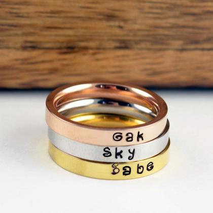 Rings for Women, Personalized Rings..