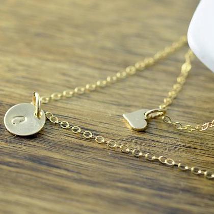 Layered Necklace - Delicate Gold Necklace - Simple..