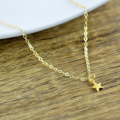 Gold Hammered Cross Necklace - Cross Necklace..