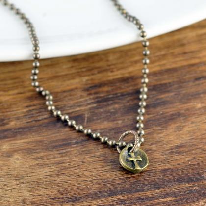 Mens Cross Necklace - Mens Necklace - Anniversary..