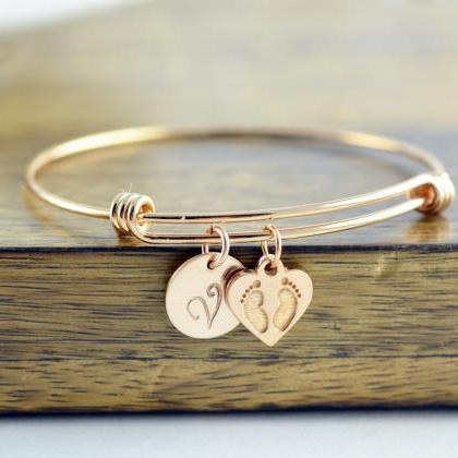 Personalized Initial Bracelet, Mom Gift,..