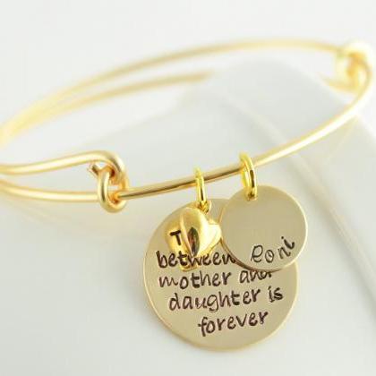 Personalized Hand Stamped Bangle Bracelet, The..