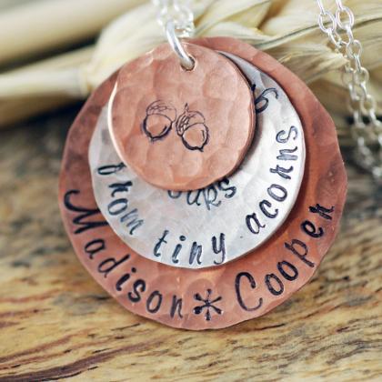 Hand Stamped Necklace . Personalized Jewelry ...