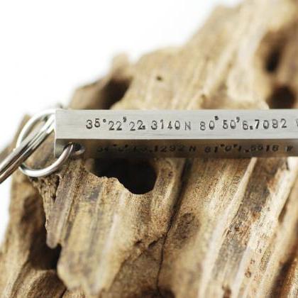 Personalized Hand stamped key chain..