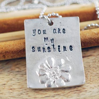 You Are My Sunshine Personalized Necklace - Custom..