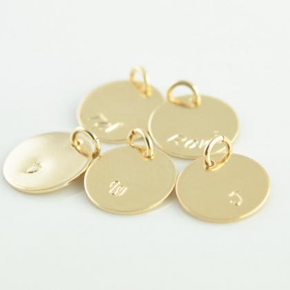 Add A 14k Gold Filled Initial/name Charm,..