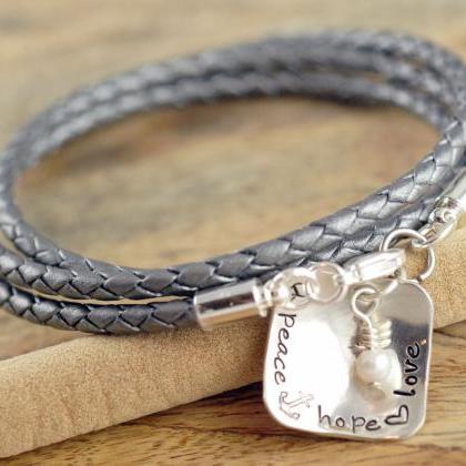Personalized Bracelet - Hand Stampe..