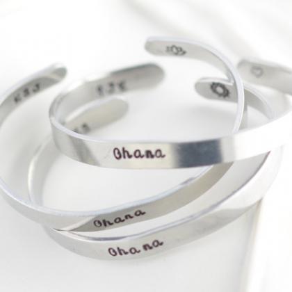 Personalized Bracelet Cuff , Friendship Bracelet,..