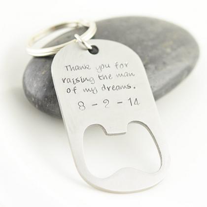 Personalized Key Chain, Hand Stamped Key Chain,..