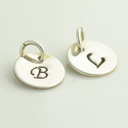 Add on a sterling silver initial ch..