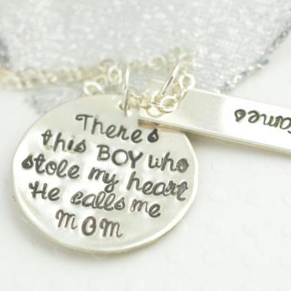 Personalized Necklace, Hand Stamped Necklace,..