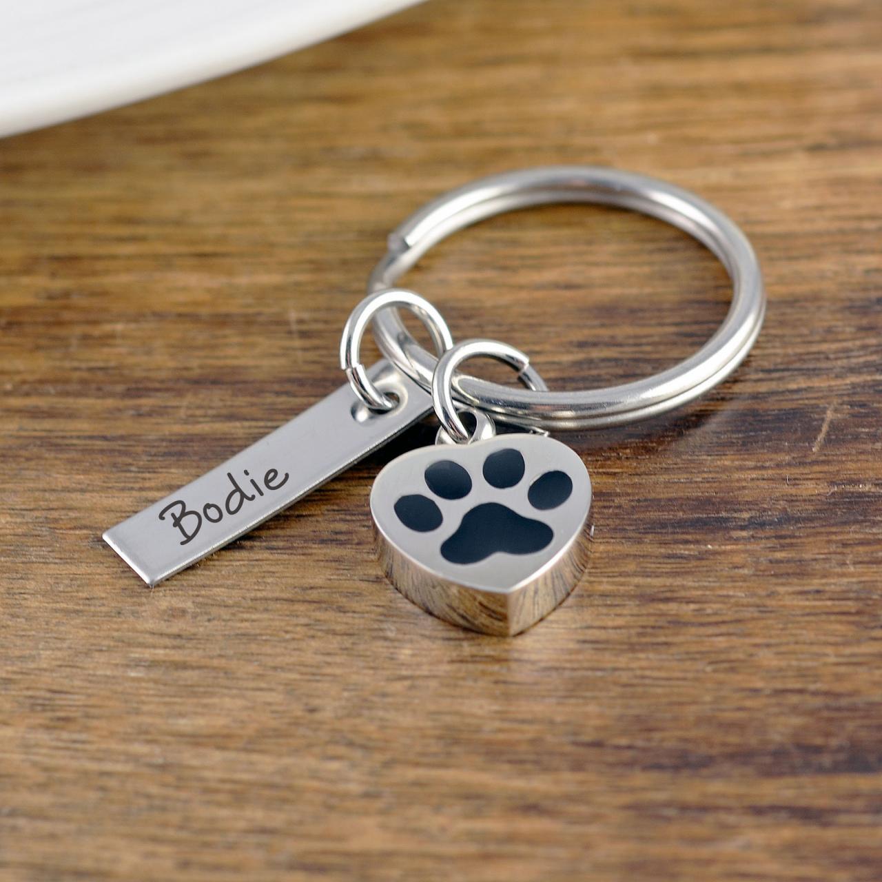 Dog Memorial Keychain, Cremation Urn, Cremation Jewelry, Loss Of Pet, Ash Jewelry, Cremation Keepsake, Dog Gift For Owners,dog Memorial Gift
