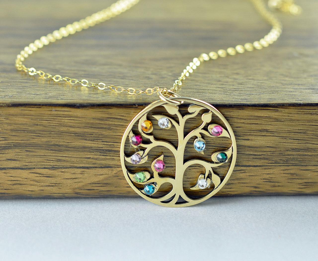 Family tree on sale necklace for grandmother
