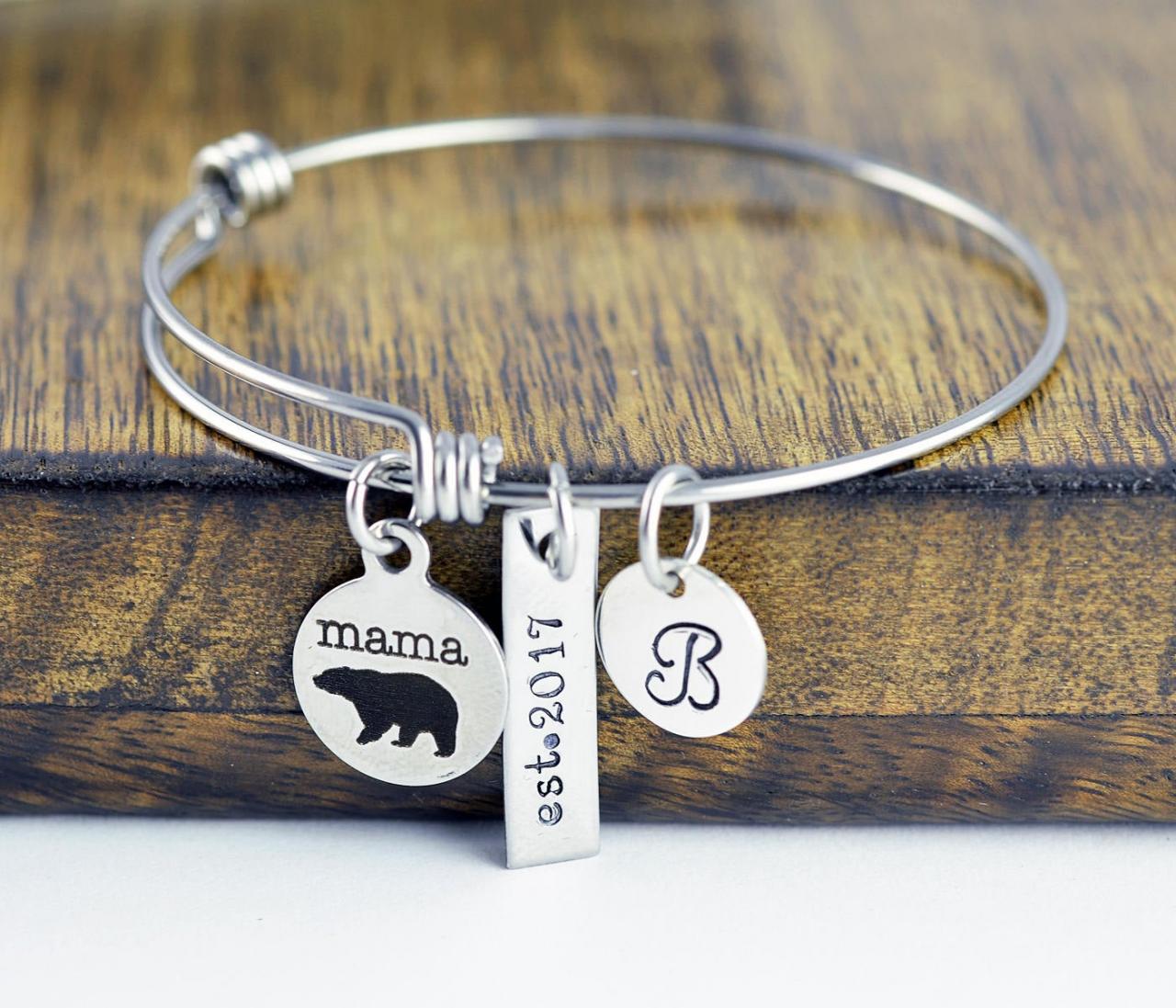 New Mom - New Mother Gift - Mama Bear Bracelet - Mama Bear Jewelry - Bear Bracelet - Mama Bear Jewelry - Mothers Bracelet - Mom Bracelet