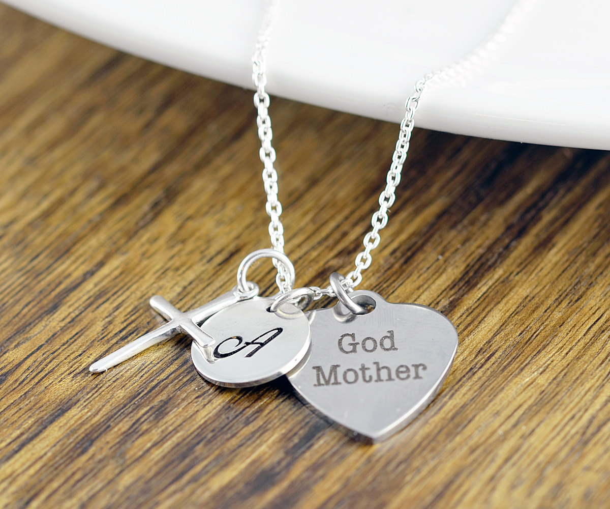God Mother Necklace, God Mother Gift, Baptism Gift, Will You Be My Godmother, Godmother Proposal, Religious Necklace, Religious Gift