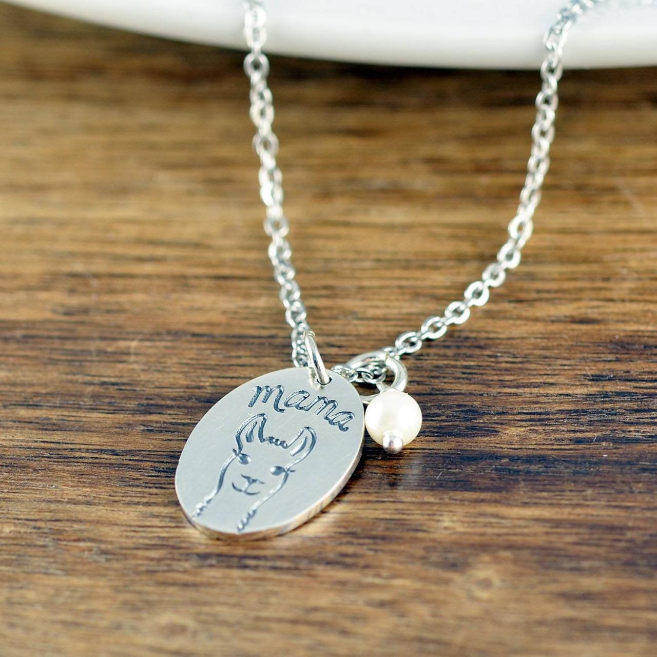 LLama Mama necklace, women's charm necklace, mom necklace, mom gift, gift for mom, Christmas gift for wife