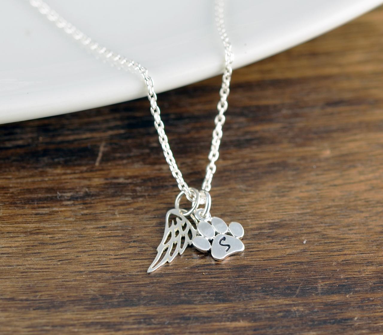 Silver Dog Paw Necklace, Pet Memorial Jewelry, Dog Paw Charm Necklace, Dog Lover Necklace, Dog Lover Gift, Animal Lover Gift, Dog Mom Gift