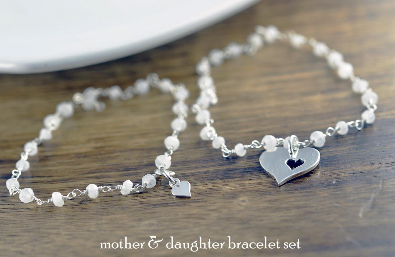 Mother Daughter Jewelry - Mother Jewelry - Mother Daughter Bracelet Set - Mom Daughter Gift Set - Mother's Christmas Gift