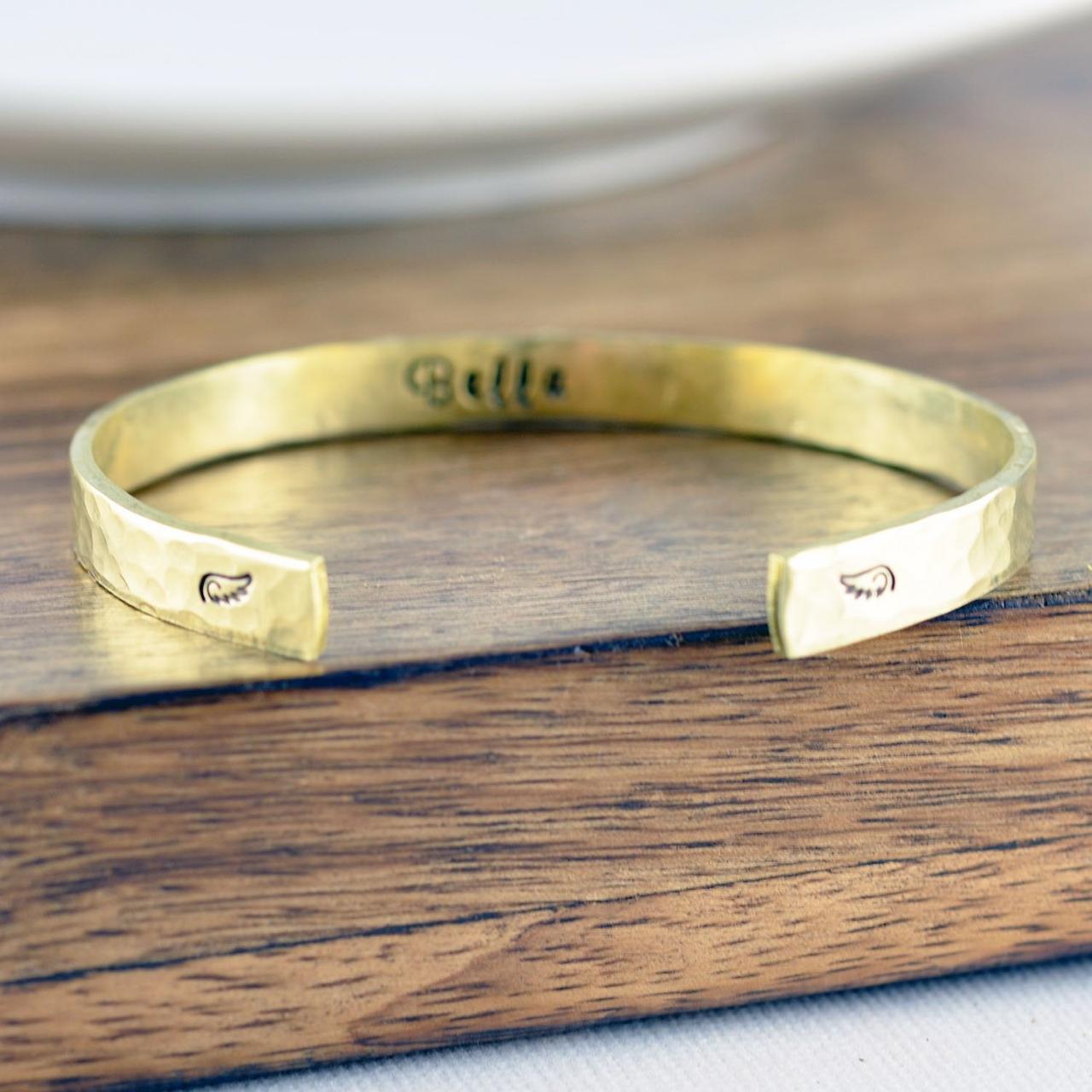 Gold Cuff Bracelet, Memorial Bracelet, Remembrance Gifts, Baby Loss Gift, Dog Loss Gift, Sympathy Gift, Memorial Gift, Pet Memorial Bracelet