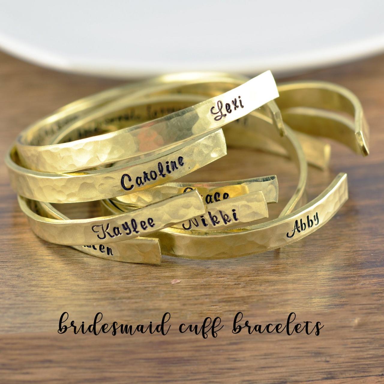 Bridesmaid Gift, Maid Of Honor Gift, Sister Jewelry, Friend Bracelets, Bridesmaid Bracelets, Bff Cuff, Gold Cuff Bracelet