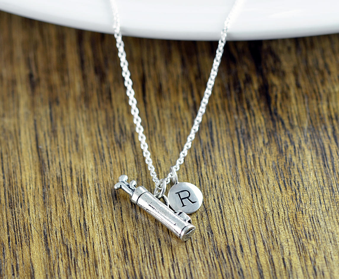 Personalized Initial Necklace - Golf Gifts - Gifts for Golfers - Golf Jewelry - Golf Gift for Women - Golfer Jewelry - Custom Necklace