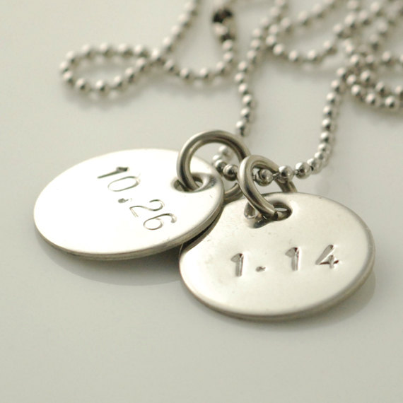 Personalized Necklace, Handstamped Necklace, Initial Jewelry, Mommy Necklace