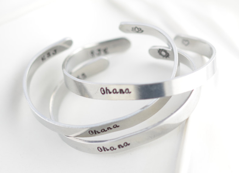 Personalized Bracelet Cuff , Friendship Bracelet, Hand Stamped Bracelet ,phrase Metal Cuff