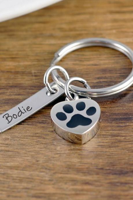 Dog Memorial KeyChain, Cremation Urn, Cremation Jewelry, Loss of Pet, Ash Jewelry, Cremation Keepsake, Dog Gift for Owners,Dog Memorial Gift
