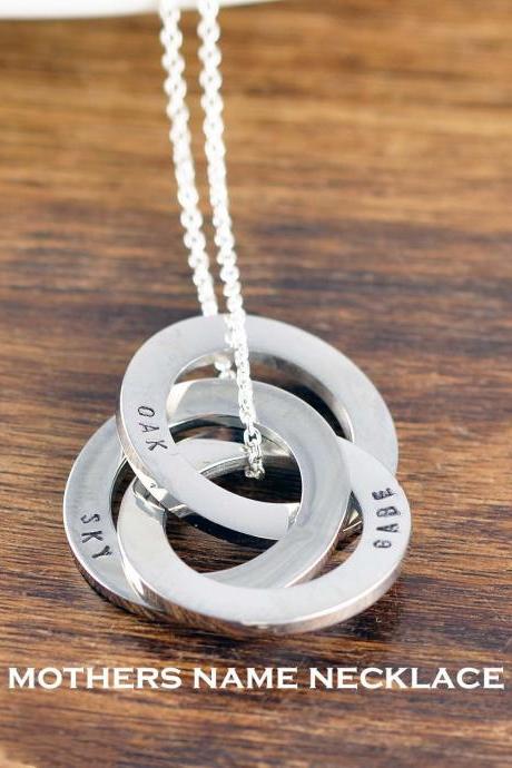 Personalized Mothers Necklace, Gift for Mom, Name Necklace For Mother, Mom Birthday Gifts, Mother's Day Gift, Mom Jewelry,Children's Names