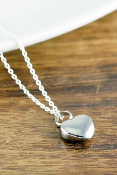 Cremation Jewelry, Ash Jewelry, Heart Cremation Pendant, Urn Necklace For Ashes, Silver Heart Necklace, Cremation Necklace