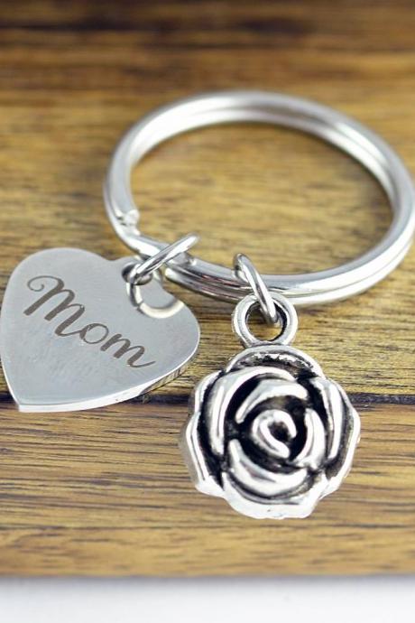 Personalized Keychain - Personalized Mom Gifts - Gifts for Mom -Mothers Day Gift - Mom Keychain - Grandma's Keychain - Mothers Keychain