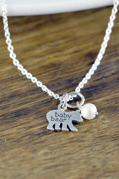 Baby Bear Necklace - Mama Bear Jewelry - Bear Cubs Necklace - Bear Cub Jewelry - Mothers Necklace - Mom Necklace - Daughter Gift
