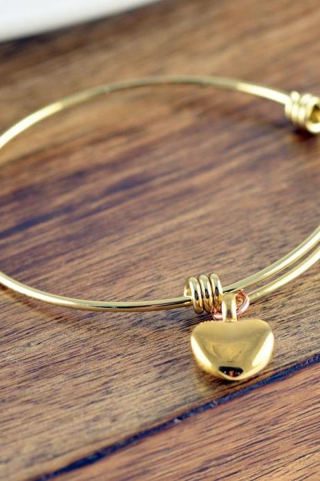 Cremation Bracelet, Cremation Jewelry, Ash Jewelry, Heart Cremation Pendant,urn Bracelet For Ashes,gold Heart Bangle Bracelet, Memorial Gift