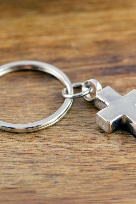 Cremation Cross Keychain, Sympathy gift, Memorial Gift, Cremation Keychain, personalized cross keychain, Ash Jewelry, Funeral Gifts