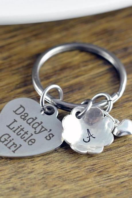 Daddy's Little Girl Keychain, Personalized Keychain, Daughter Keychain, Jewelry for Daughter from Father, Custom Daddy's Girl Jewelry